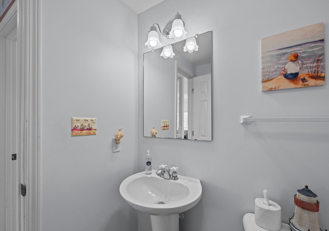 Half Bathroom off the Kitchen