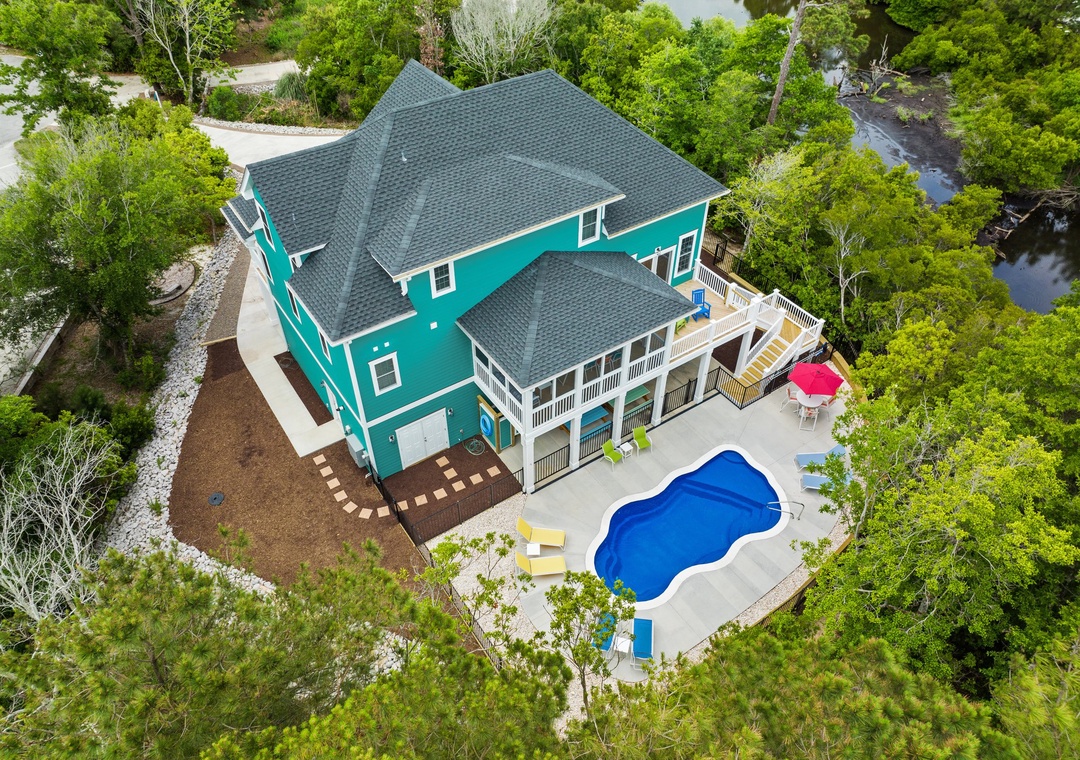 Pool Aerial View