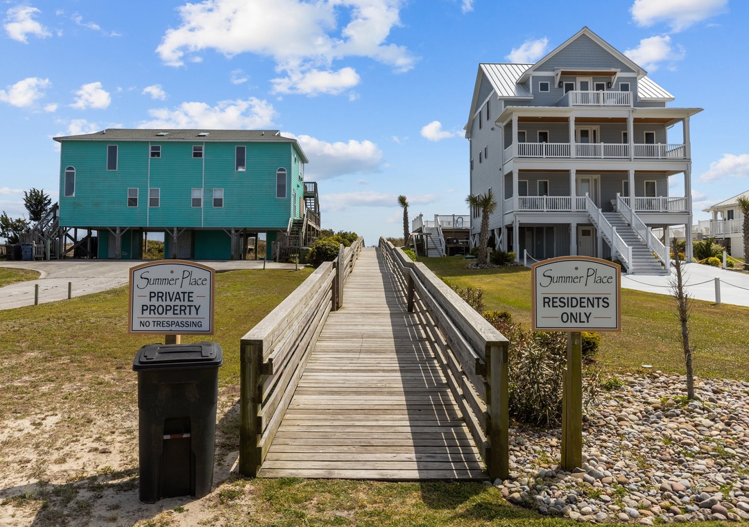 Beach access just steps across the street!