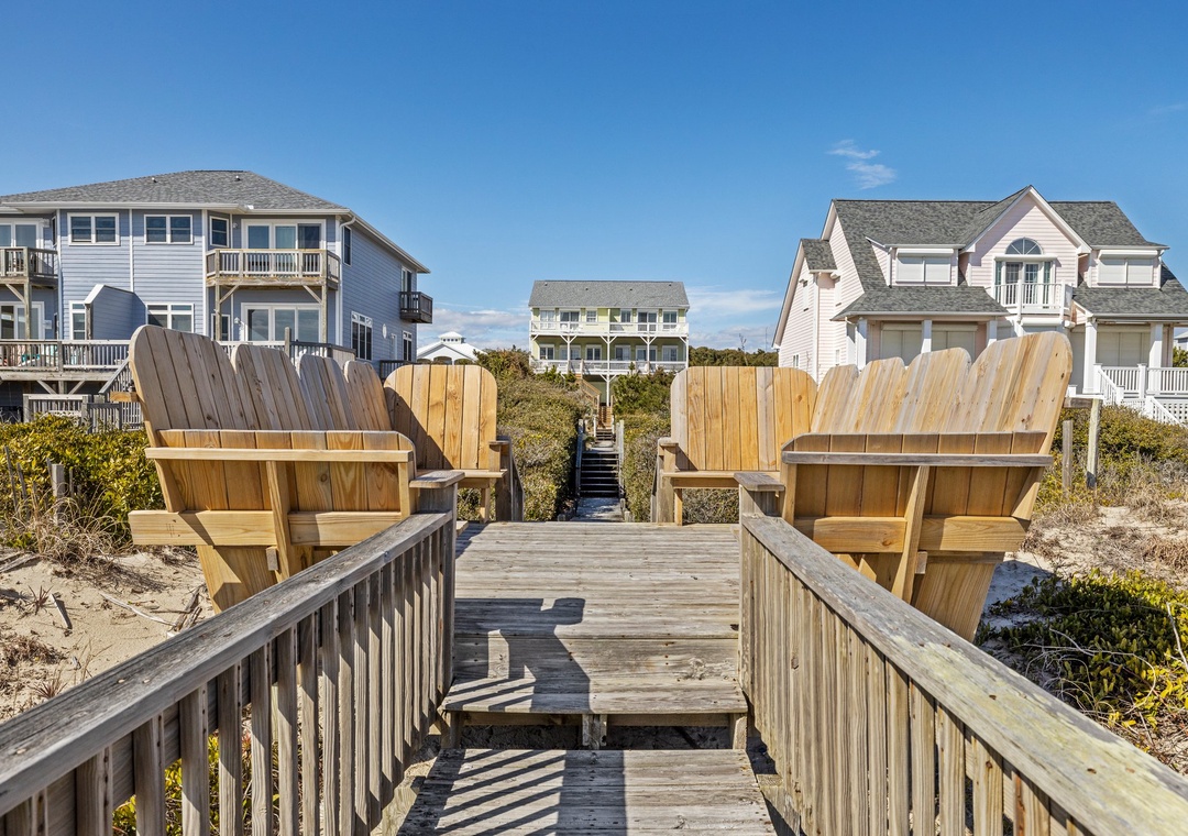 Beach Walkway Sitting Area