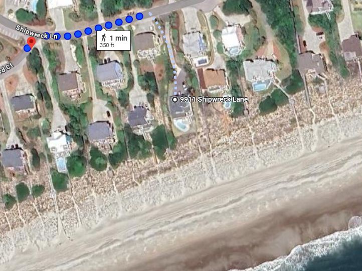 Beach Allure East beach access map 