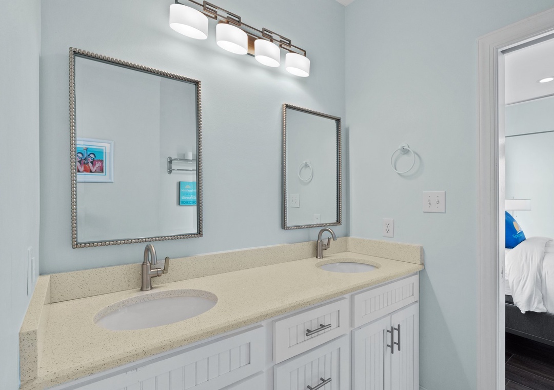 2nd floor connected vanity