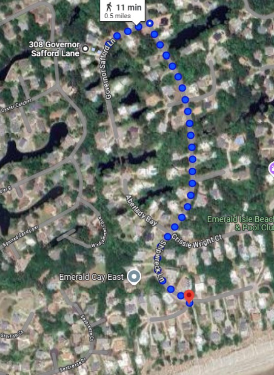 Sunnyside Up beach access map