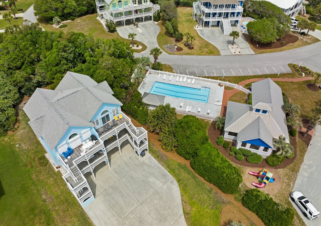 Just steps from the Community Pool