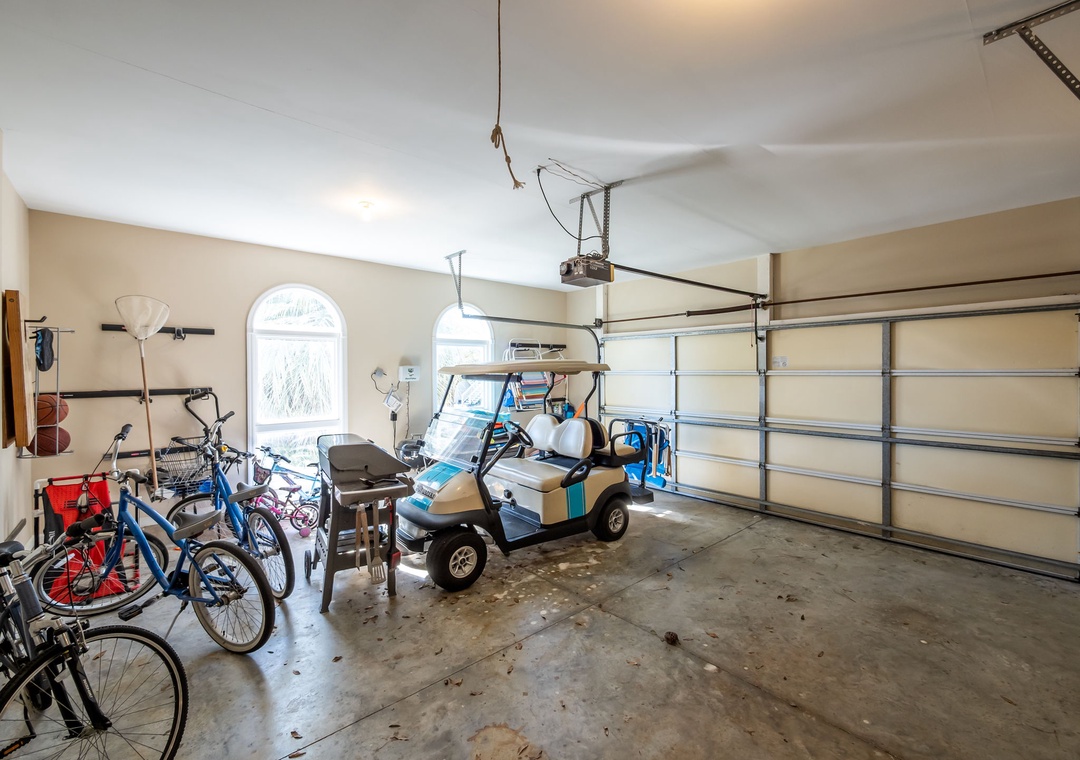 Garage with Golf Car