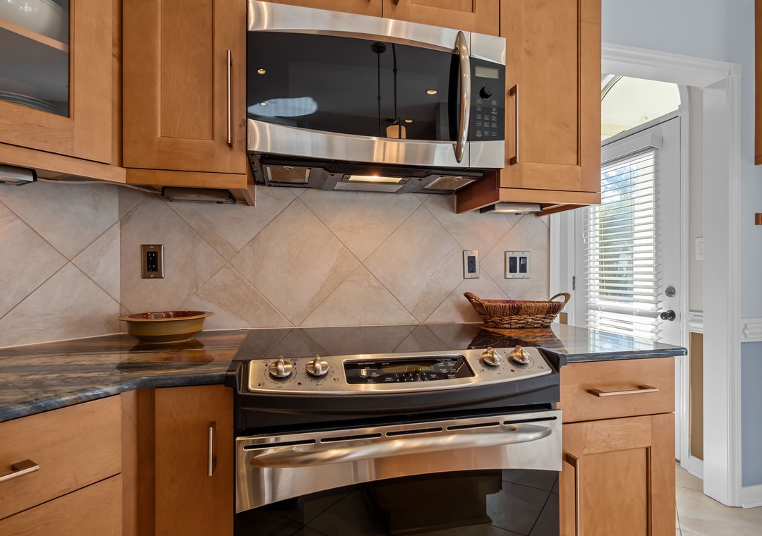 Stove and Over the Range Microwave