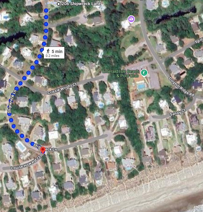 As You Wish beach access map 