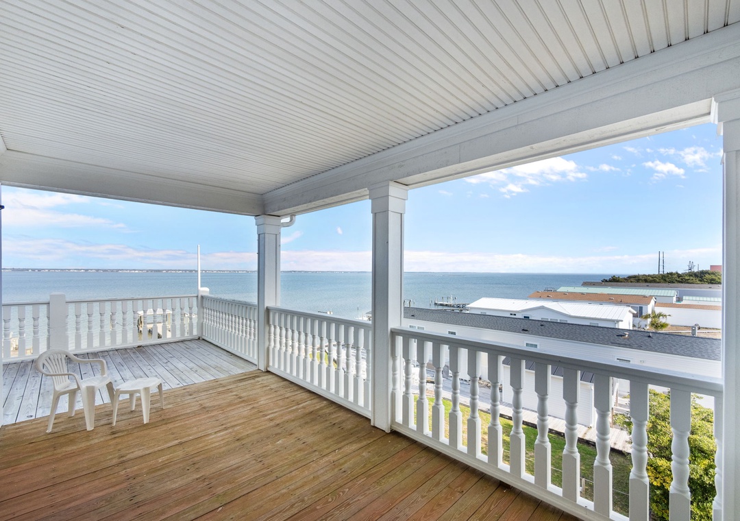 Relax on your private covered balcony with stunning ocean views, perfect for morning coffee or evening sunsets with gentle breezes.
