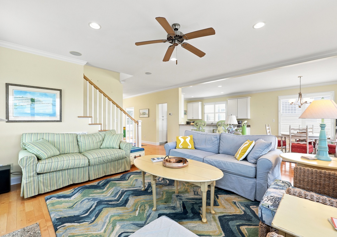 Blue Chair Stays | Living Area