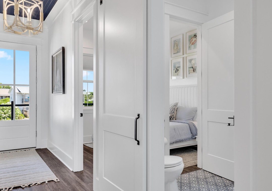 Step into your serene retreat with vaulted ceilings, coastal charm, and a private bedroom waiting for your arrival. Natural light fills every corner of this airy, welcoming space.
