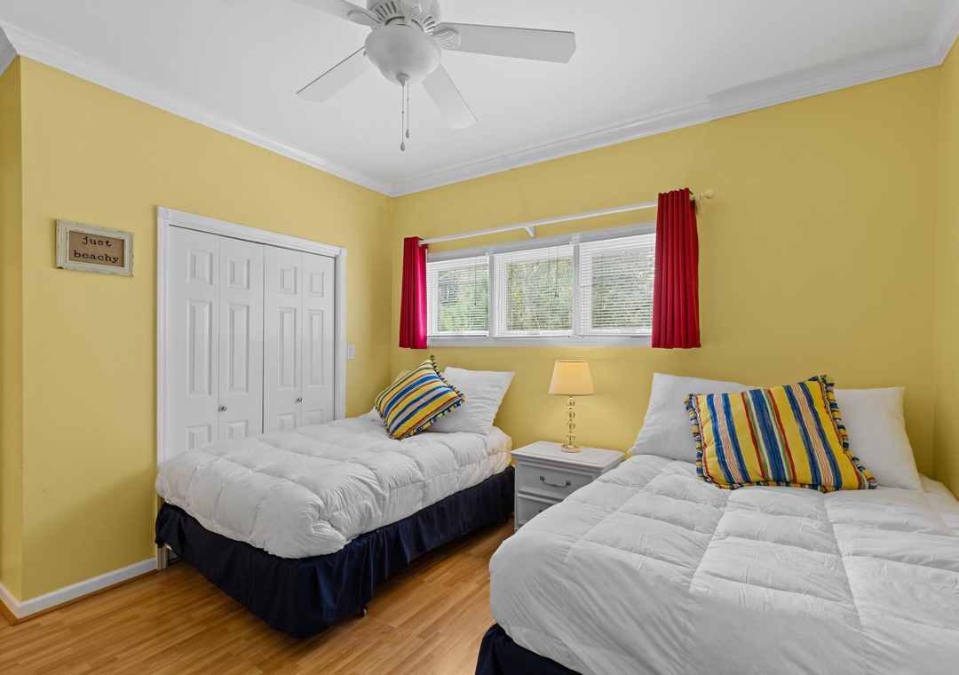 Room with 2 Double Beds- living room level