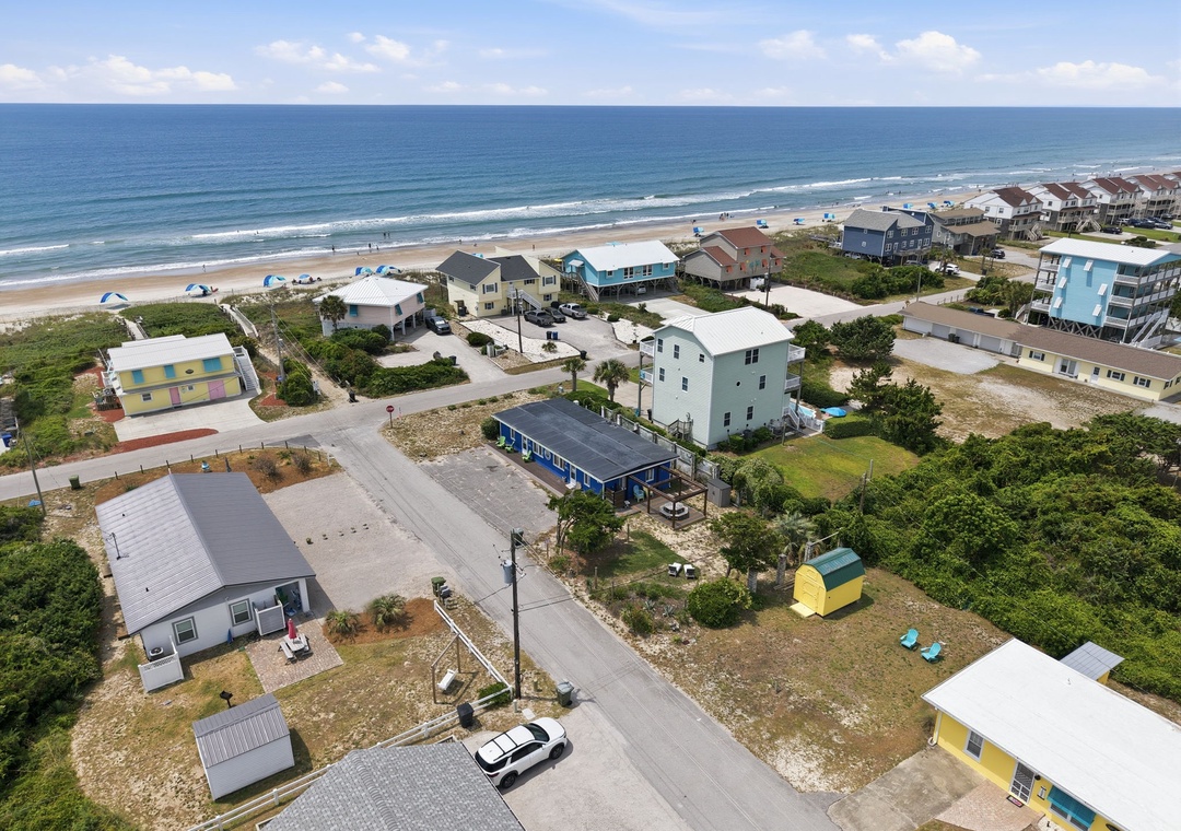 View showing proximity to beach