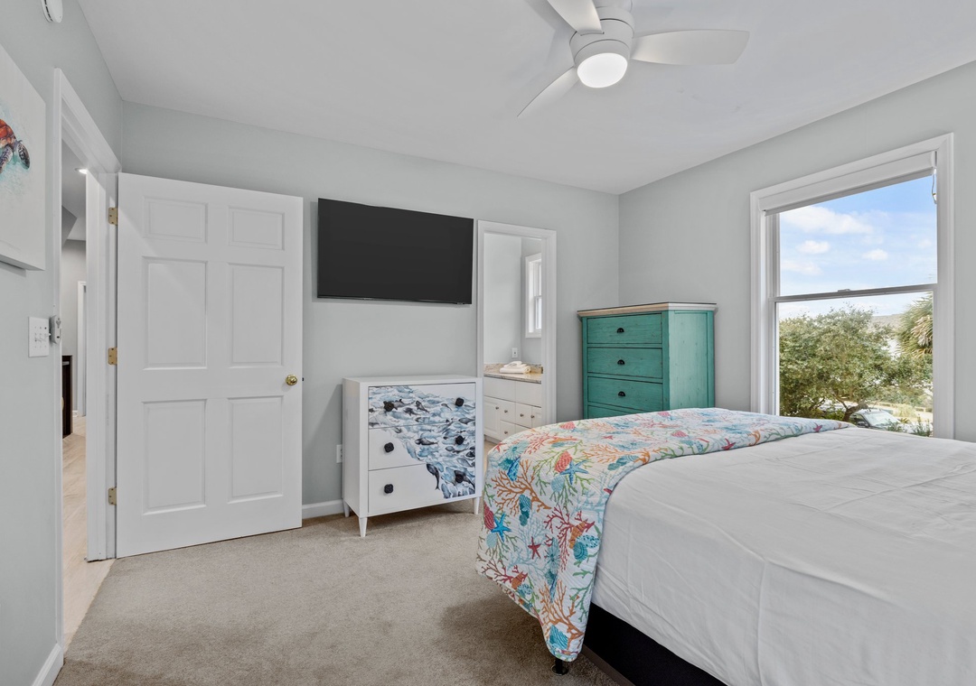 Queen bedroom on second floor