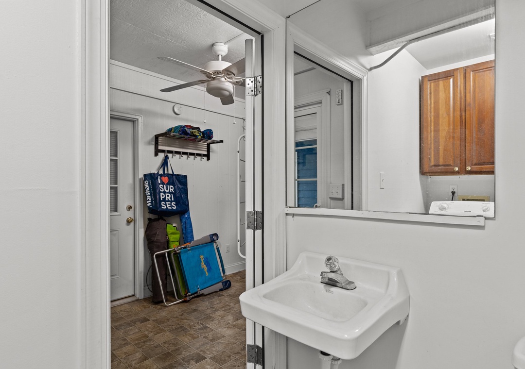 Ground Level Half Bath