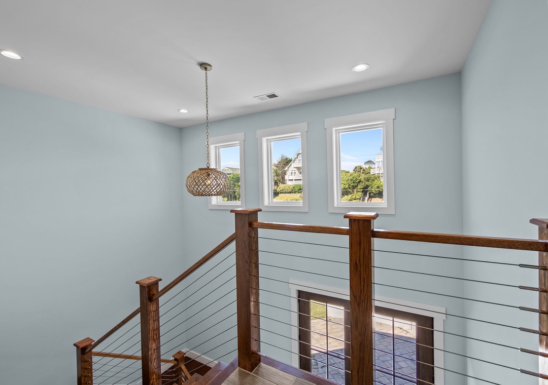 Top of entrance stairs