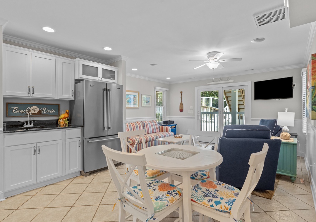 Ground Floor Living Room and 2nd Fridge