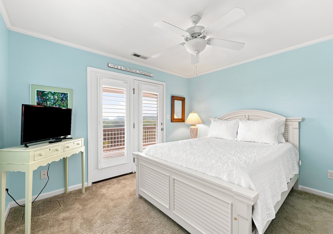 Blue Chair Stays | Bedroom