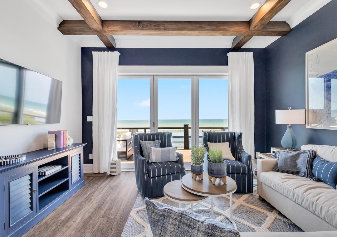 Ocean views from living room