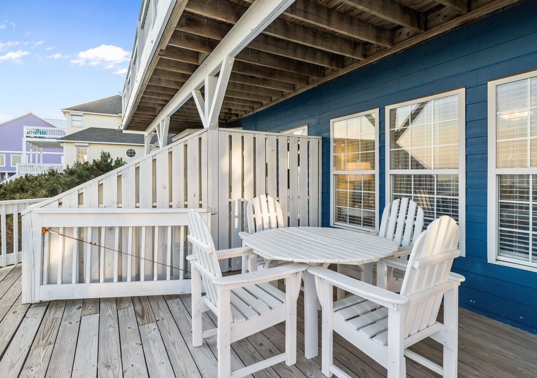Oceanfront Deck of Living room