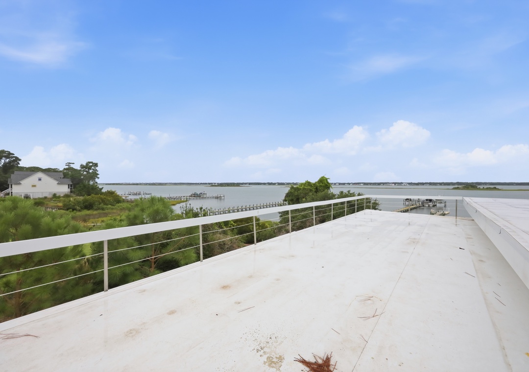 Bogue House | Rooftop Deck and Sound View