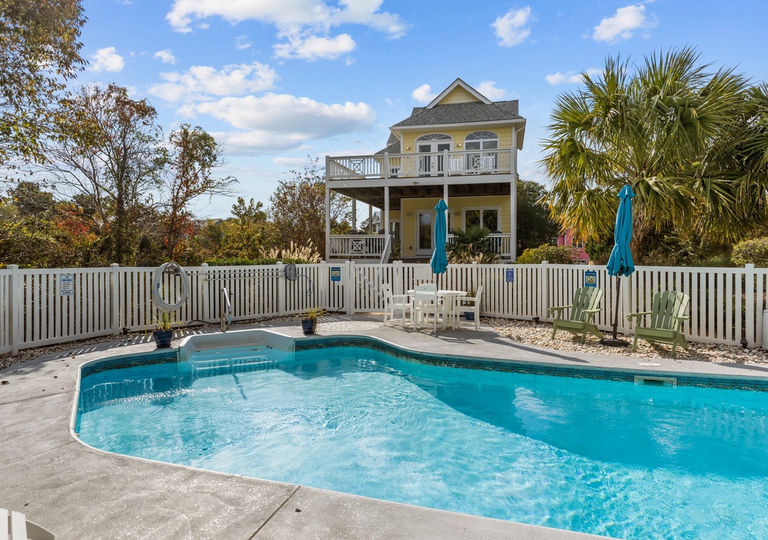 Pool View of the House