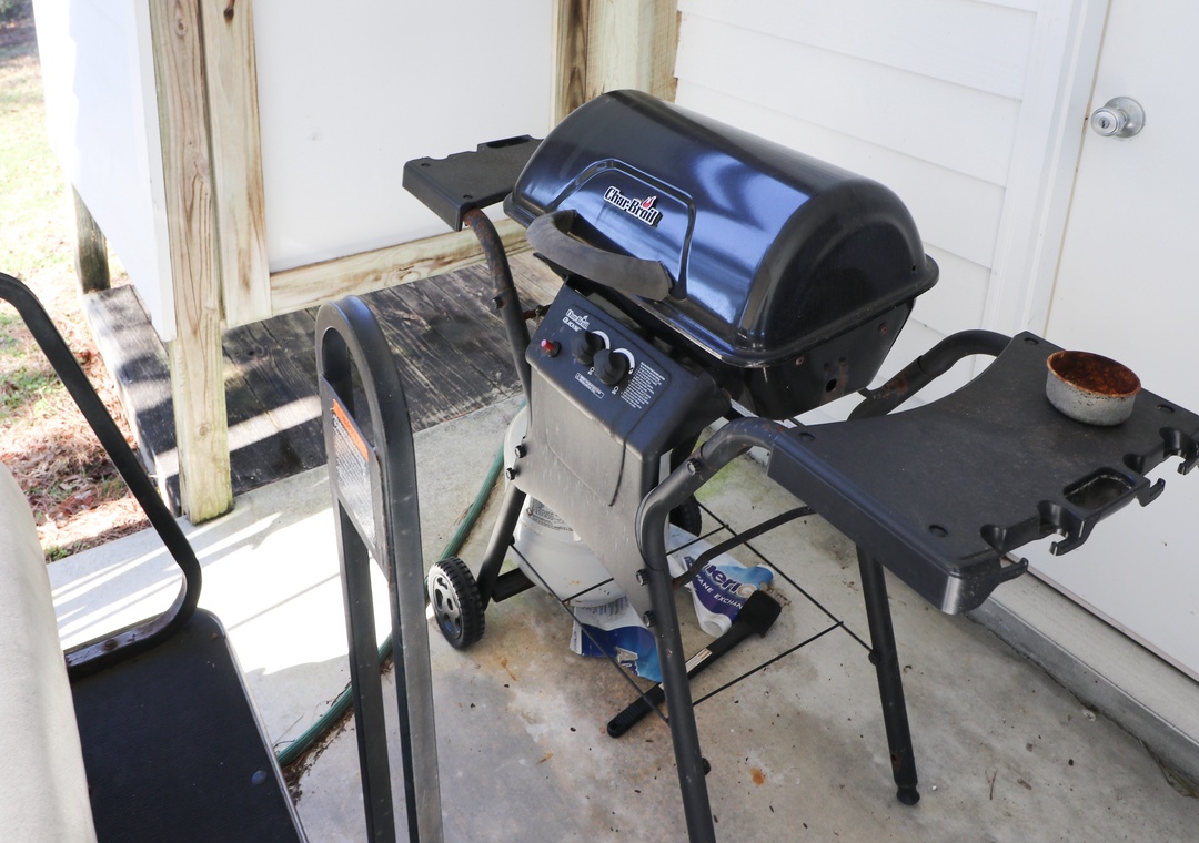 Propane grill for guest use