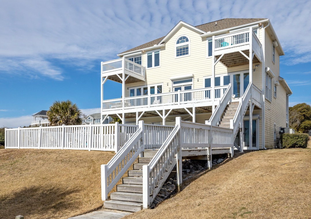 Stairs to the beach access