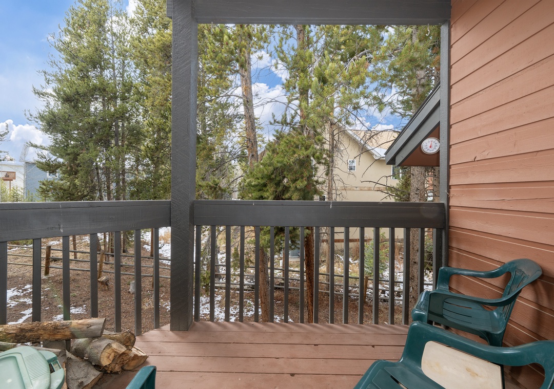 Relax on your private balcony with forest views, where morning coffee tastes better surrounded by towering pines.