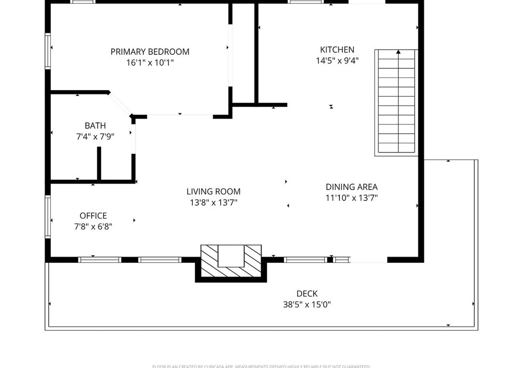 The thoughtfully designed layout includes a spacious bedroom, full kitchen, dining area, living room, and a generous deck—providing you with all the comfort and space you need for a relaxing stay.