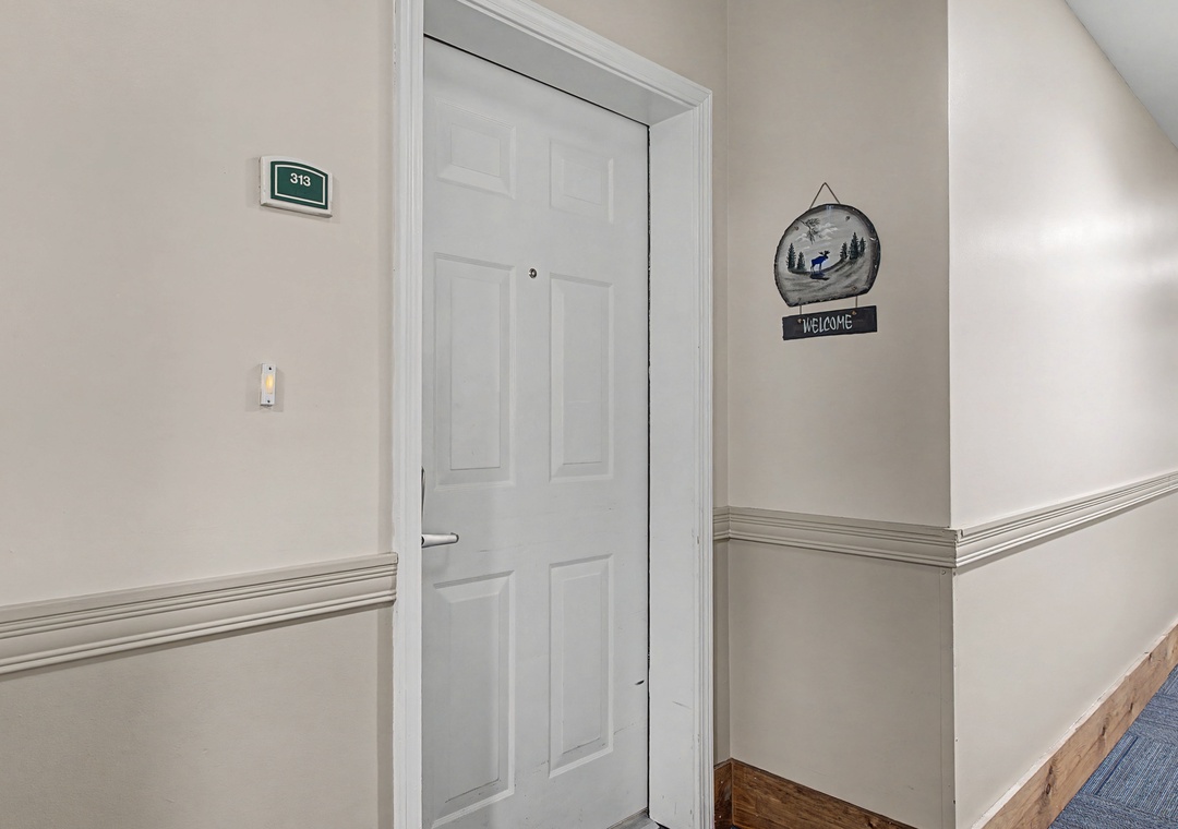 Your home away from home awaits behind this welcoming door, where thoughtful touches and cozy charm create the perfect retreat.