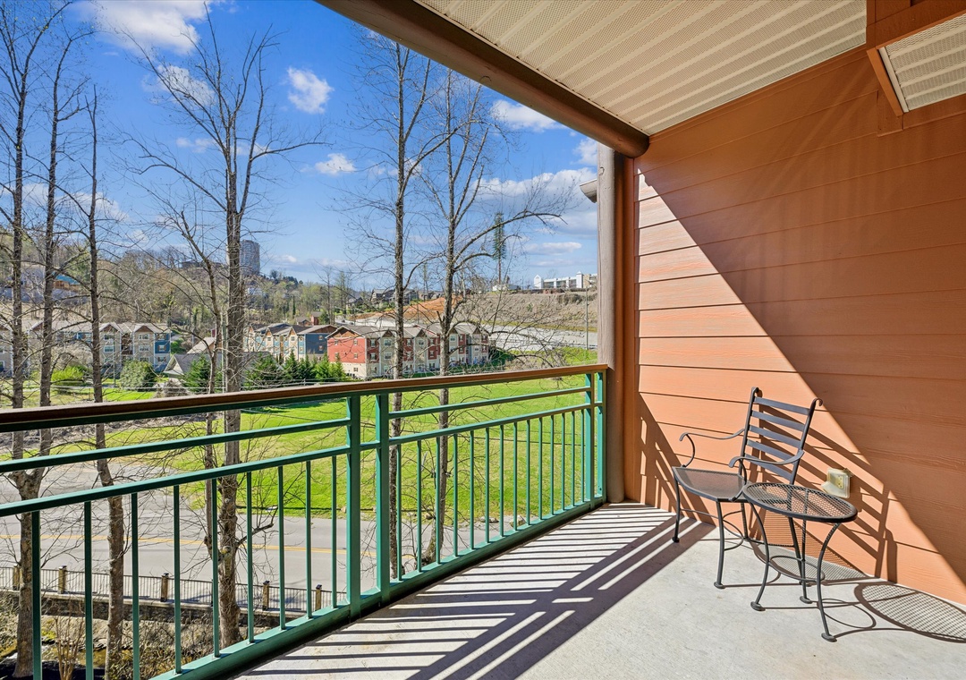 Step onto your private balcony where morning coffee tastes better with sweeping views of the neighborhood below.