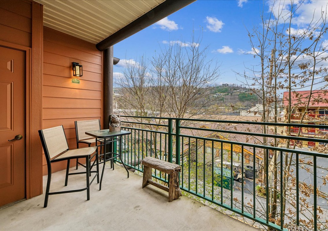 Step onto your private balcony and unwind with mountain views. Pull up a chair, breathe in the fresh air, and let the peaceful scenery melt your stress away.