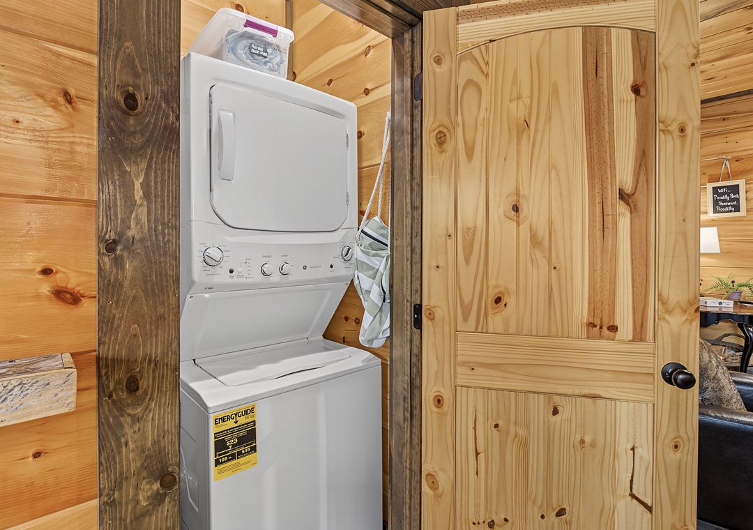 Your own private washer and dryer means you can pack light and keep your favorite outfits fresh throughout your entire mountain getaway.