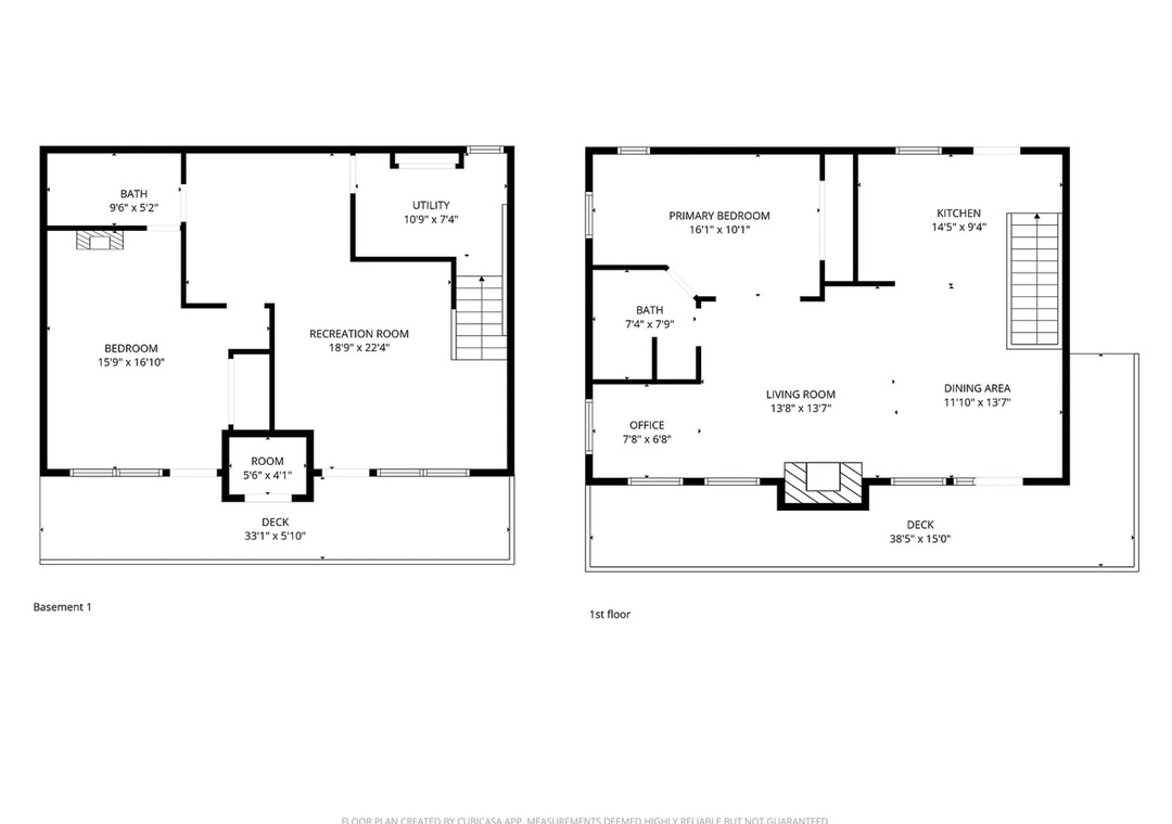 Detailed floor plan shows a spacious two-story layout with basement, featuring multiple bedrooms, bathrooms, and generous living spaces for your group's comfort.
