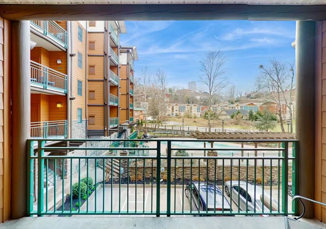 Step onto your private balcony and soak in views of charming neighborhood buildings and open skies—perfect for morning coffee.