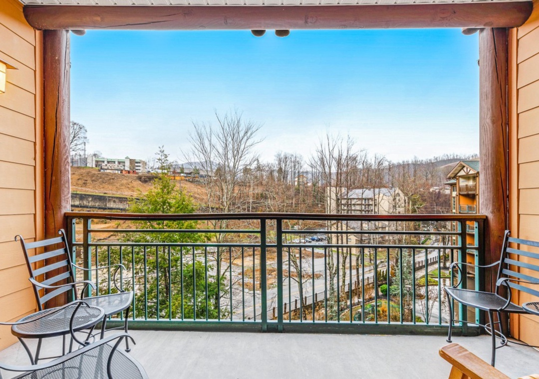 Step onto your private balcony and breathe in fresh mountain air while enjoying morning coffee with panoramic valley views.