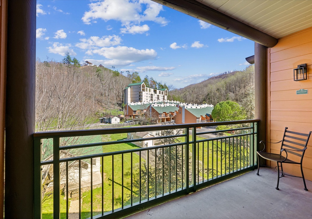 Step onto your private balcony and breathe in the fresh mountain air while taking in sweeping valley views.