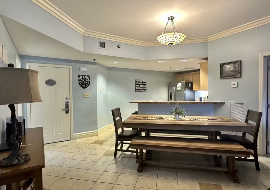 Gather around your spacious dining table for memorable meals and conversations in this bright, open living space.