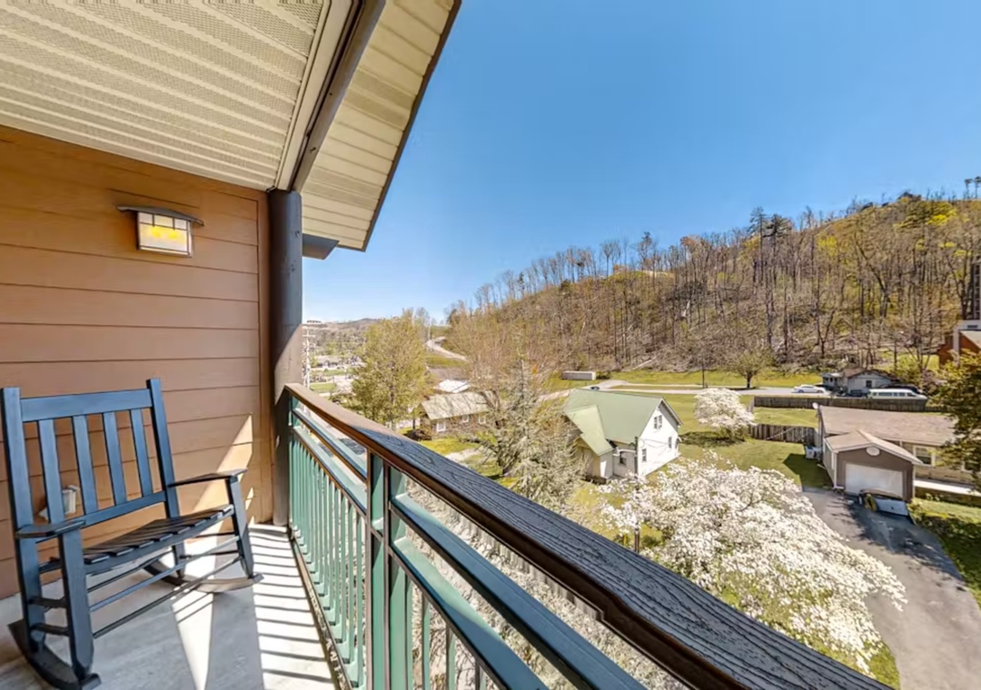 Step onto your private balcony and soak in the peaceful mountain views while rocking gently in your chair.