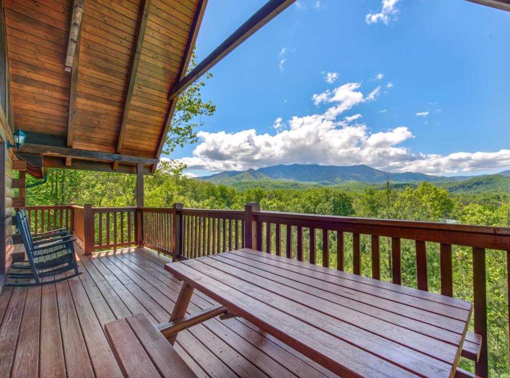 Relax on your private deck with breathtaking mountain views stretching endlessly before you. The perfect spot to unwind with morning coffee or evening wine.