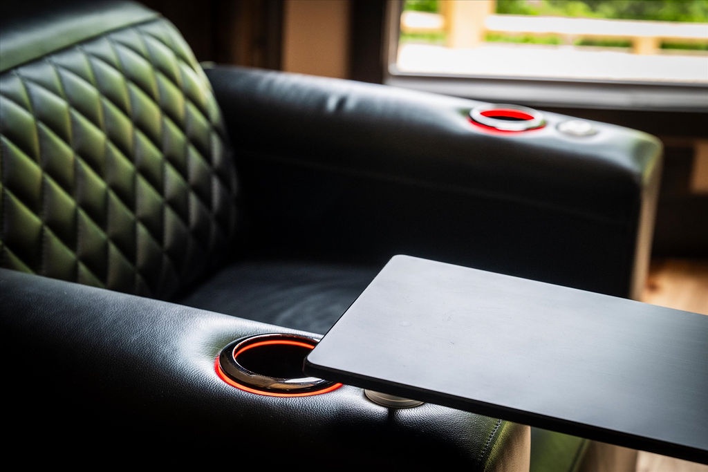 Settle in and get comfortable on this sleek seating, perfect for your morning coffee or catching up on messages before exploring the area.
