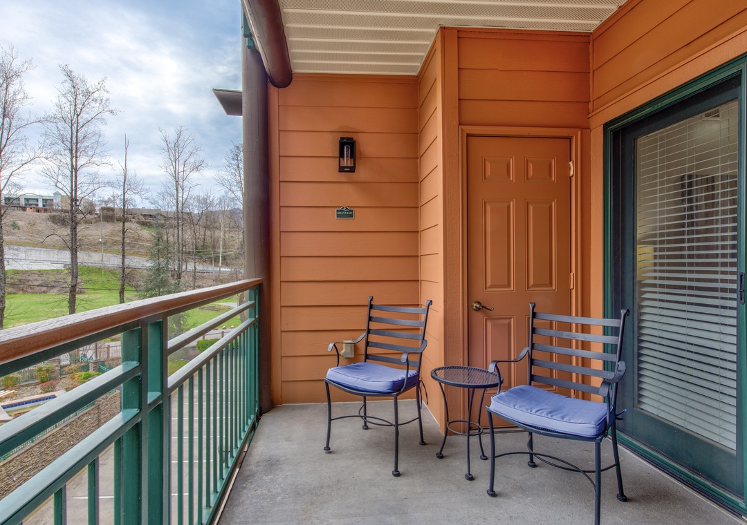 Step onto your private balcony where morning coffee tastes better surrounded by peaceful views and fresh mountain air.