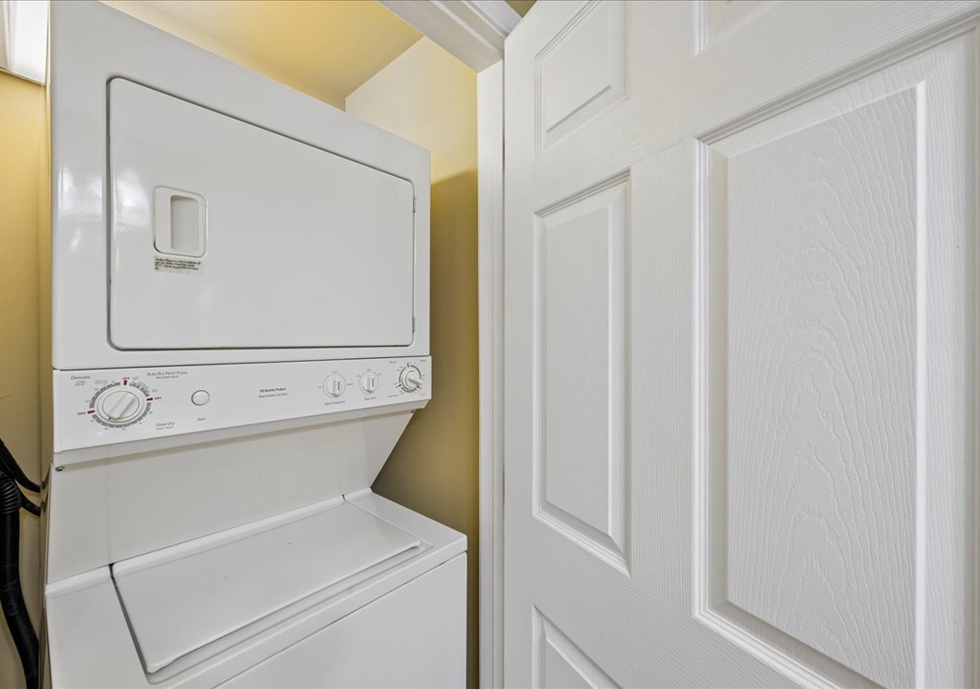 Your in-unit washer and dryer makes extended stays effortless—fresh laundry without leaving your comfortable home away from home.