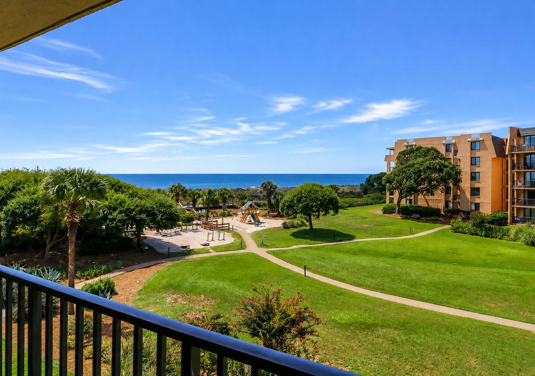 Ocean view from private balcony