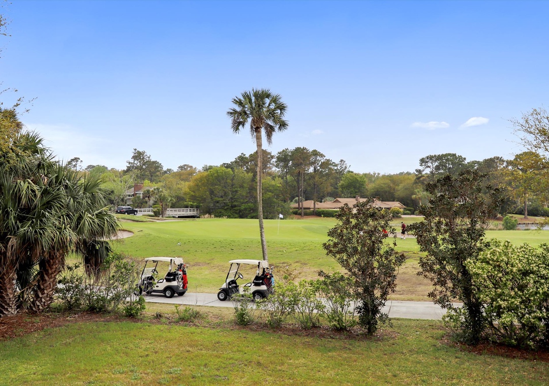 Golf View from Balcony