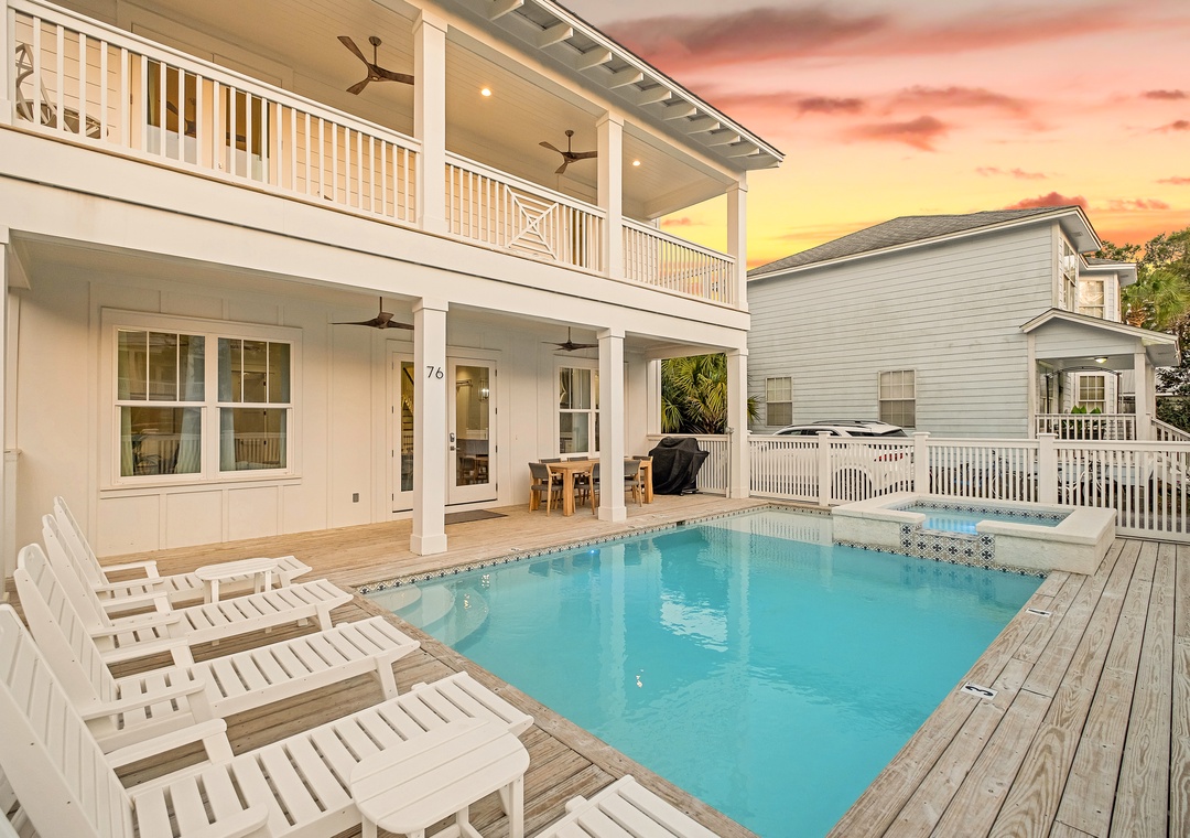 Sunny Side Up pool awaits your swim.