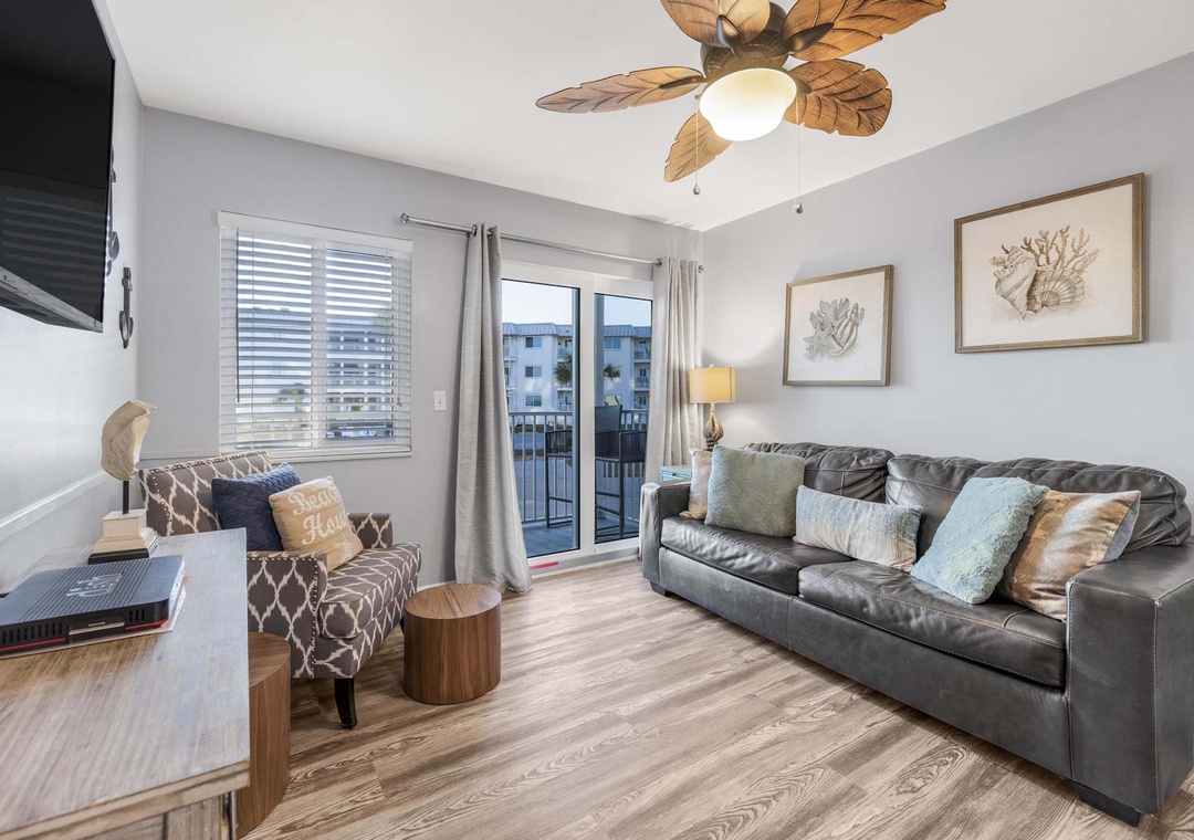 Living room with balcony access