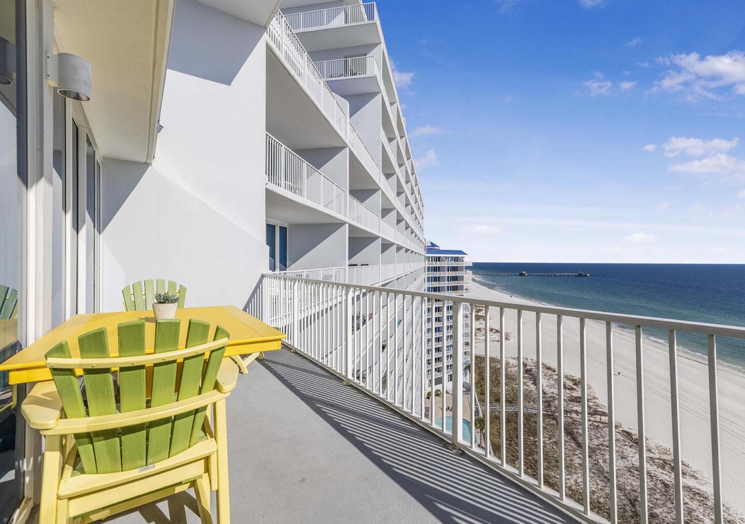 Private balcony with Gulf views
