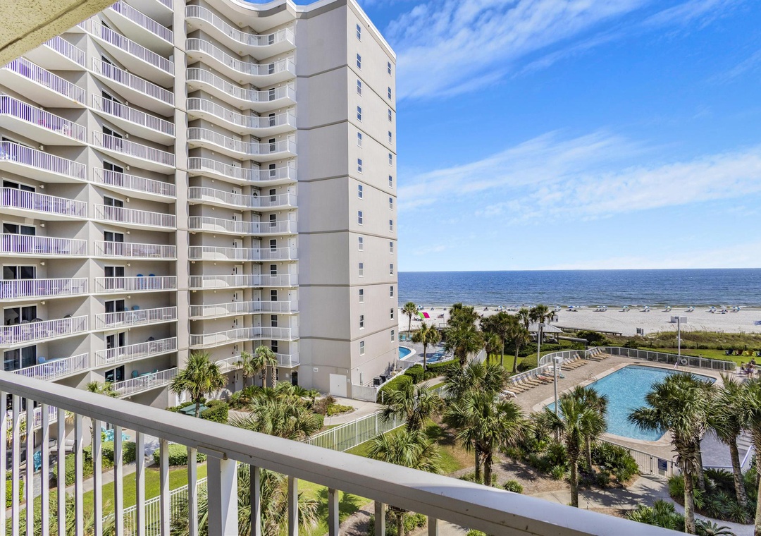 Private balcony with Gulf views