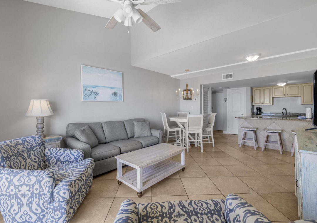 Living and dining space